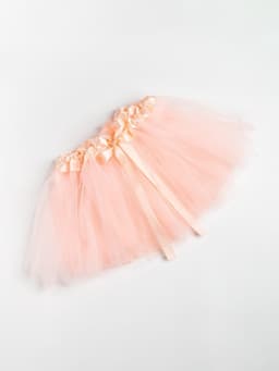 Юбка нарядная для девочки KAFTAN, трёхслойная, персиковая, 25×22 см
