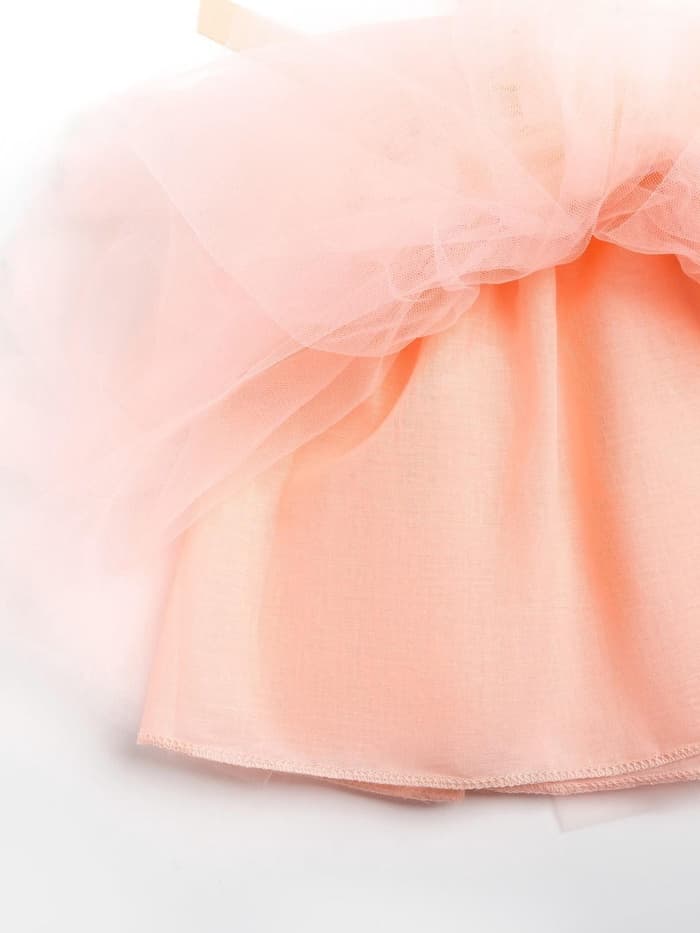 Юбка нарядная для девочки KAFTAN, трёхслойная, персиковая, 25×22 см