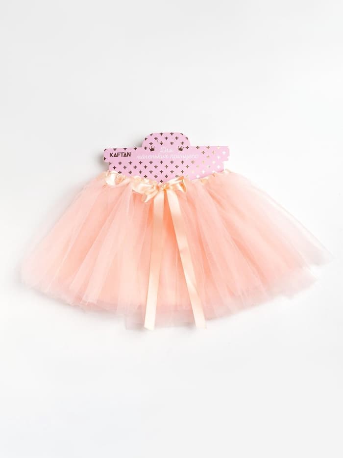 Юбка нарядная для девочки KAFTAN, трёхслойная, персиковая, 25×22 см
