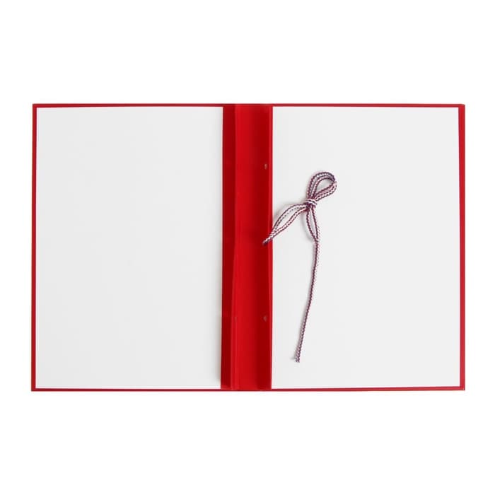 Папка «Дипломная работа» А4, бумвинил, гребешки/сутаж, без бумаги, красная, (вместимость до 150 листов)