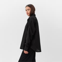 Рубашка женская MIST: Classic Collection, размер 40-42, чёрная