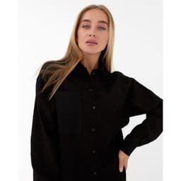 Рубашка женская MIST: Classic Collection, размер 48-50, чёрная