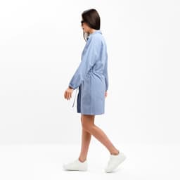 Платье женское короткое с кулиской MIST, голубое, размер 44-46