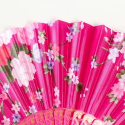 Веер складной «Цветочный», 23 см, МИКС