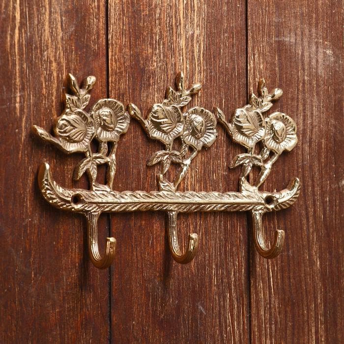 Ключница «Элегия», 18.5×12.5×3 см, латунь