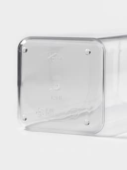 Банка для хранения сыпучих продуктов IDEA «Степ», 1.9 л, 10×28 см, пластик, крышка белая