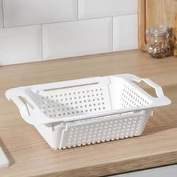 Мойка-сушилка раздвижная, 30×19.5 см, белый