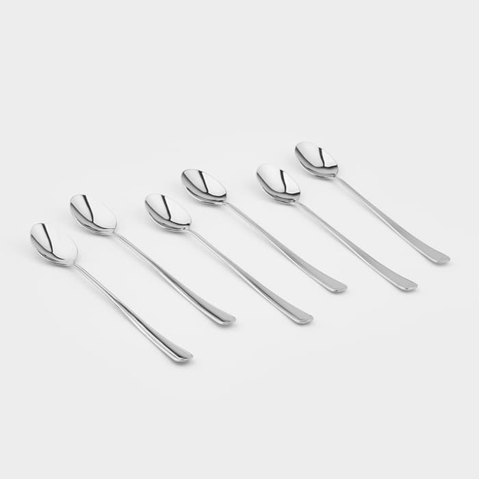 Ложка для коктейля «Мондиал», длина 19.5 см, толщина 2.5 мм, цвет серебряный