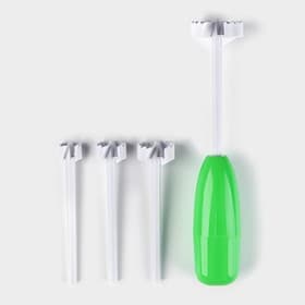 Устройство для фаршировки овощей Доляна «Прино», 4 насадки, пластик, зелёное