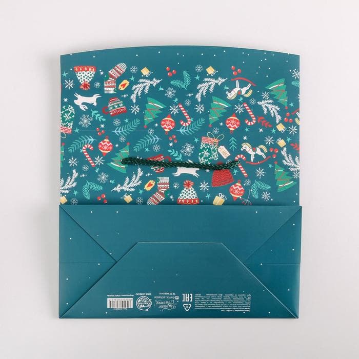 Пакет - коробка, 23×18×11 см