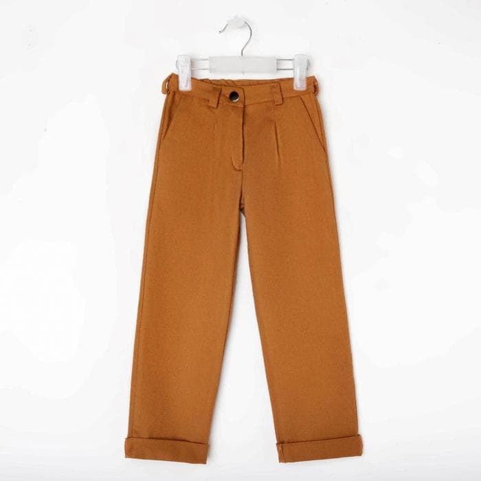 Джинсы для девочки MINAKU: Casual collection KIDS, цвет рыжий, рост 110 см