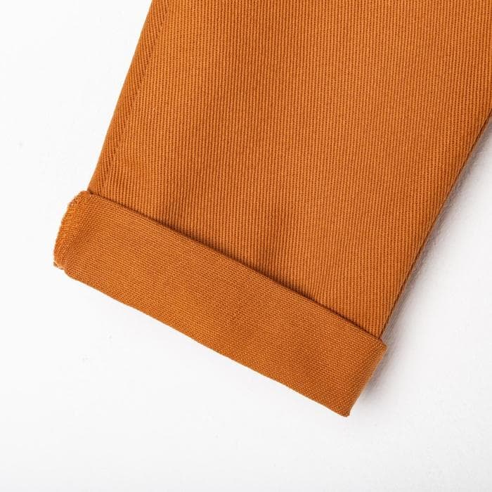 Джинсы для девочки MINAKU: Casual collection KIDS, цвет рыжий, рост 134 см