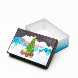 Набор подарочных новогодних коробок 3 в 1 Merry christmas, 23×16×9.5 - 19×12×6.5 см