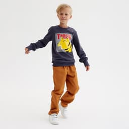 Свитшот для мальчика MINAKU: Casual Collection KIDS, серый, рост 128 см