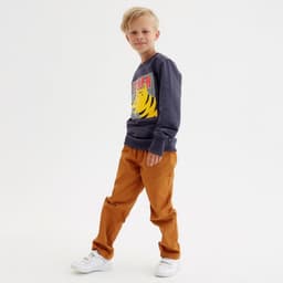 Свитшот для мальчика MINAKU: Casual Collection KIDS, серый, рост 128 см