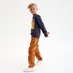 Свитшот для мальчика MINAKU: Casual Collection KIDS, серый, рост 140 см