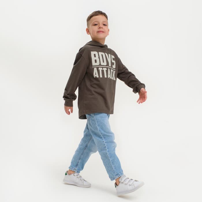 Худи для мальчика с капюшоном KAFTAN: Rock on, размер 28 (86-92 см)