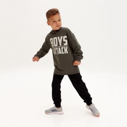 Худи для мальчика с капюшоном KAFTAN: Rock on, размер 32 (110-116 см)