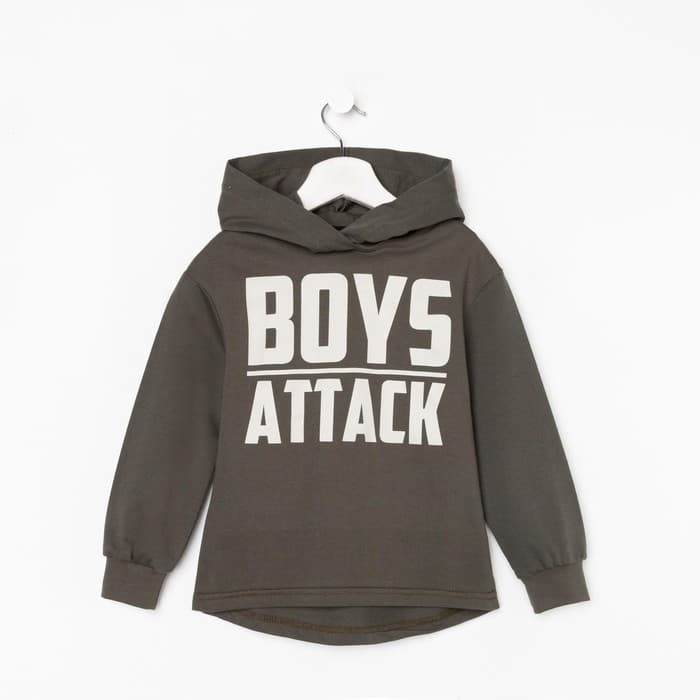 Худи для мальчика с капюшоном KAFTAN: Rock on, размер 32 (110-116 см)