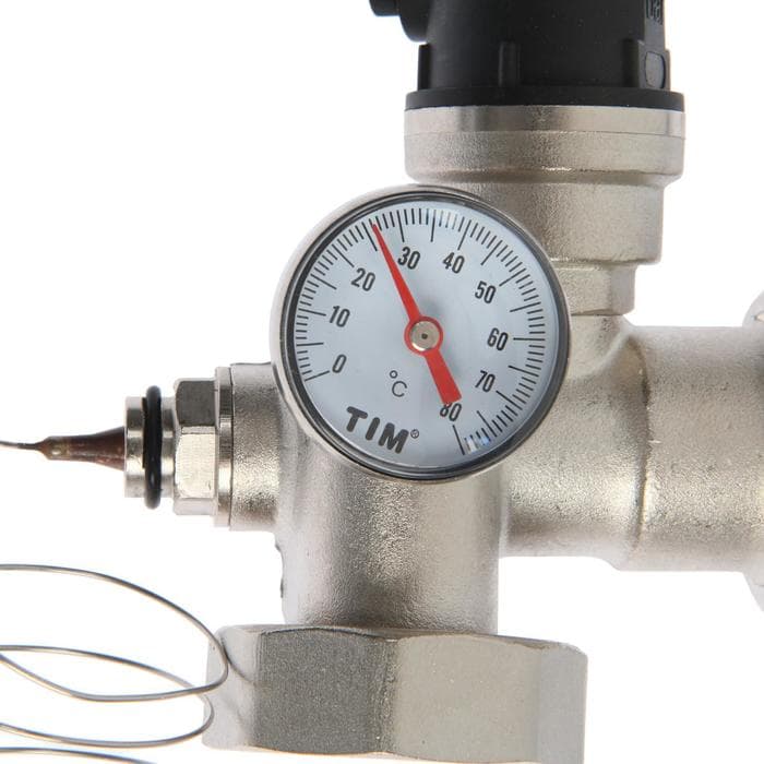 Насосно-смесительный узел TIM JH-1036, 1 1/2", универсальный, L=130/180 мм