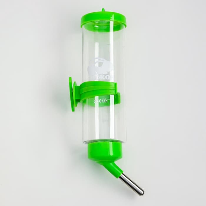 Поилка для грызунов «Пижон», 250 мл, зелёная