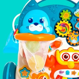 Развивающая игрушка-каталка «Забавная прогулка», световые и звуковые эффекты