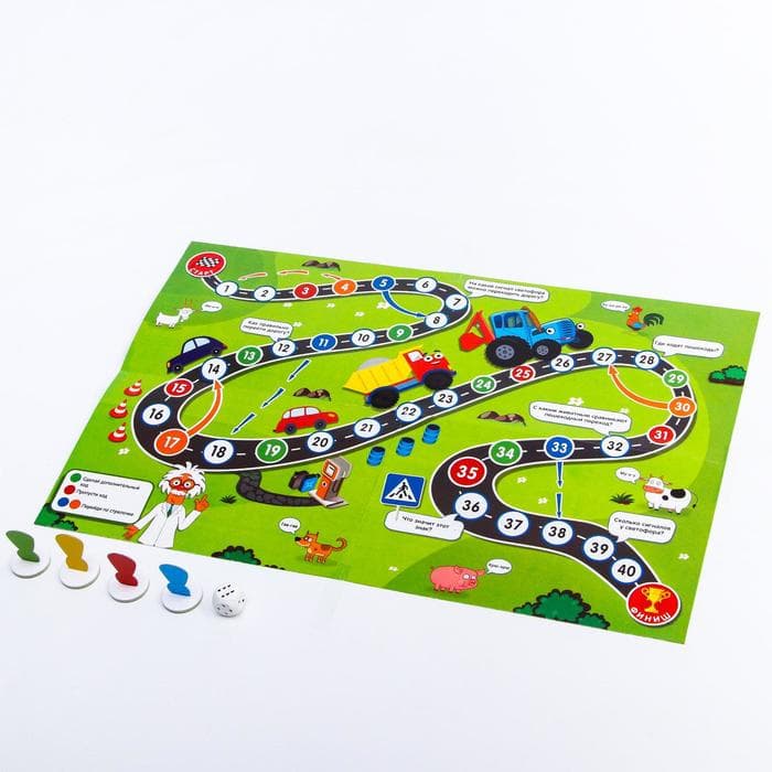 Настольная игра-бродилка «Синий трактор», 3+