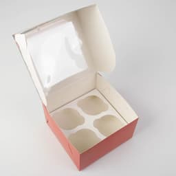 Коробка для капкейков «Новогодний подарок» 16×16×10 см