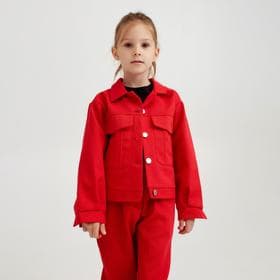 Жакет для девочки MINAKU: Casual collection KIDS, красный, рост 110 см