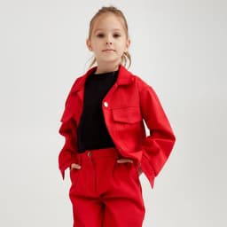 Жакет для девочки MINAKU: Casual collection KIDS, красный, рост 116 см