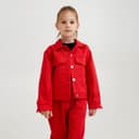 Жакет для девочки MINAKU: Casual collection KIDS, красный, рост 128 см