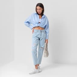 Рубашка женская MIST: Classic Collection, размер 50, голубой