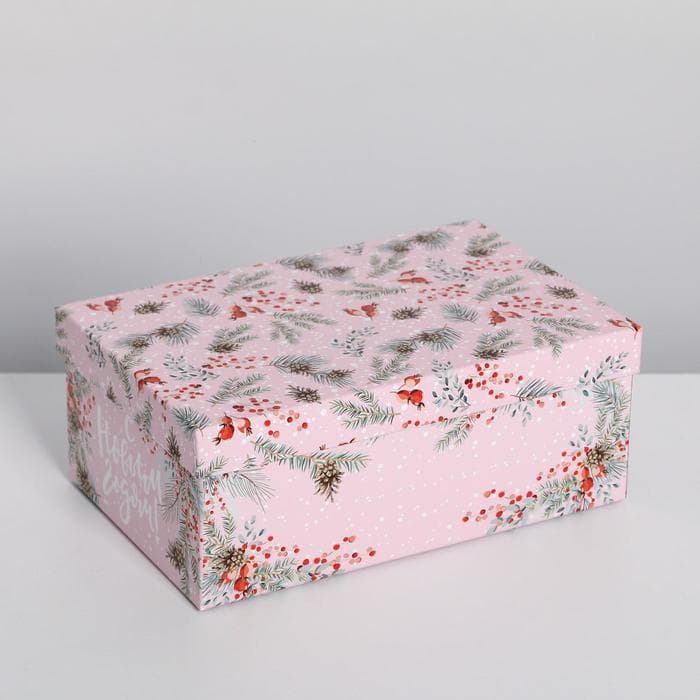 Набор подарочных коробок 5 в 1 «Зима время чудес», 32.5×20×12.5 - 22×14×8.5 см, Новый год