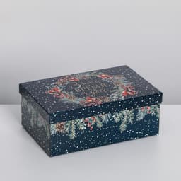 Набор подарочных коробок 5 в 1 «Зима время чудес», 32.5×20×12.5 - 22×14×8.5 см, Новый год