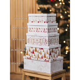 Набор подарочных коробок 5 в 1 «Волшебства в Новом году», 32.5×20×12.5 - 22×14×8.5