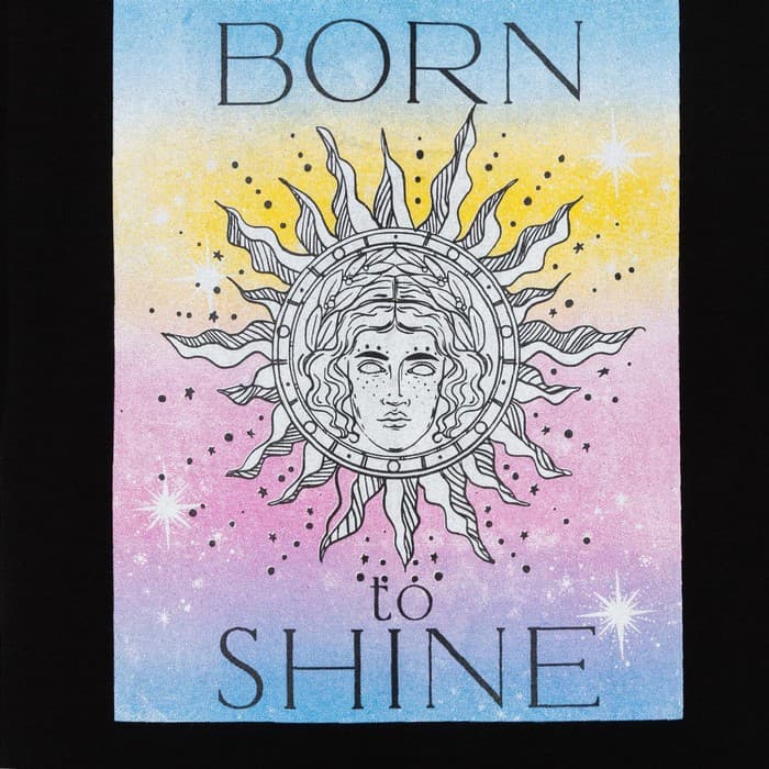 Футболка женская MIST Born shine, размер 40-42