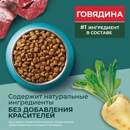 Сухой корм Purina One «Природа здоровья» для стерилизованных кошек, говядина, 680 г