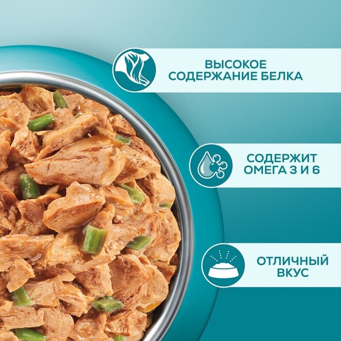 Влажный корм Purina One для котят, курица/морковь, 75 г