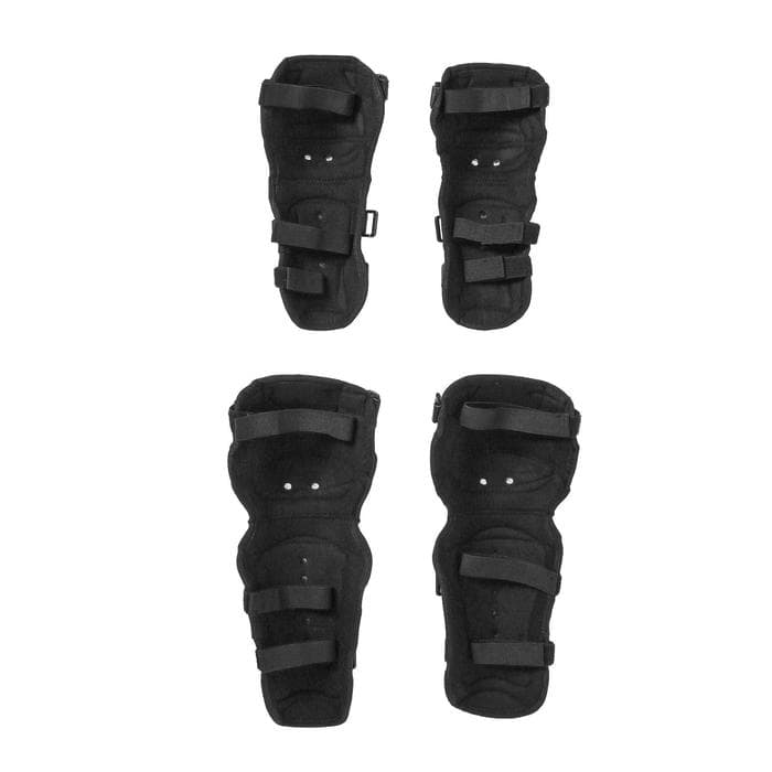 Наколенники и налокотники мотоциклетные, взрослые, чёрные, набор 4 шт.