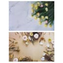 Фотофон для съёмок, двусторонний, бумага 300 г «Тюльпаны и розы», 57×87 см