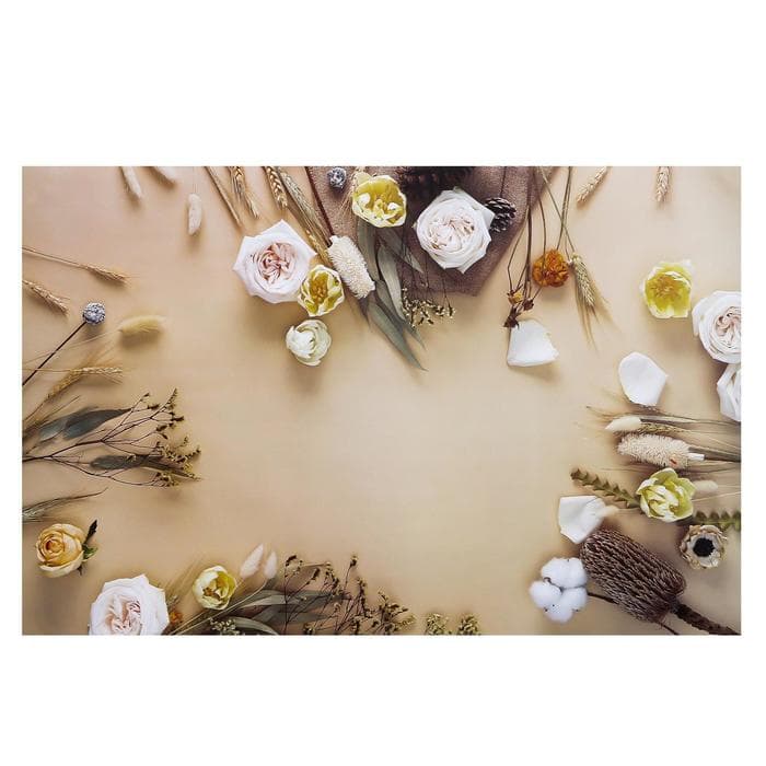 Фотофон для съёмок, двусторонний, бумага 300 г «Тюльпаны и розы», 57×87 см