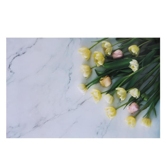 Фотофон для съёмок, двусторонний, бумага 300 г «Тюльпаны и розы», 57×87 см