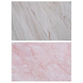 Фотофон для съёмок, двусторонний, бумага 300 г «Розовый и бежевый мрамор», 57×87 см