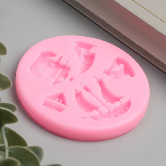 Молд силиконовый «Корабли» 8×8×1 см