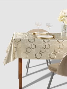 Клеёнка на стол «Соты», на тканевой основе, ширина 137 см, рулон 20 м, толщина 0.25 мм