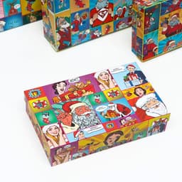 Набор подарочных новогодних коробок «Pop-art: Новогодний», 30×20×8 - 24×14×5 см