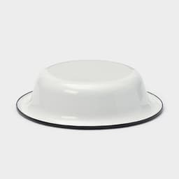 Миска эмалированная, 400 мл, d=15 см, без деколи, белая