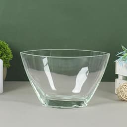 Ваза для цветов «Ефрат», 1.05 л, 12×21 см, стекло, прозрачная