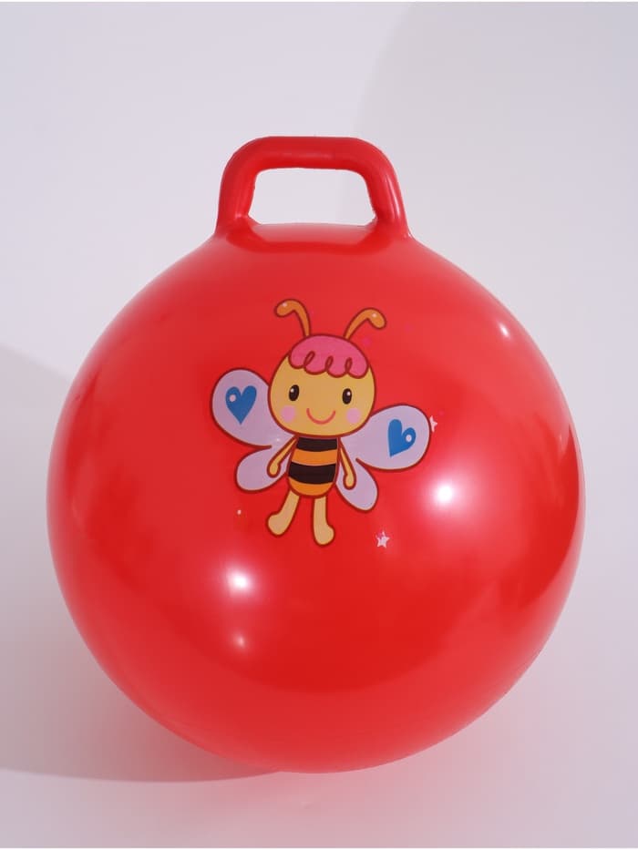 Мяч - прыгун с ручкой ONLYTOP, d=55 см, МИКС