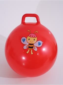 Мяч - прыгун с ручкой ONLYTOP, d=55 см, МИКС